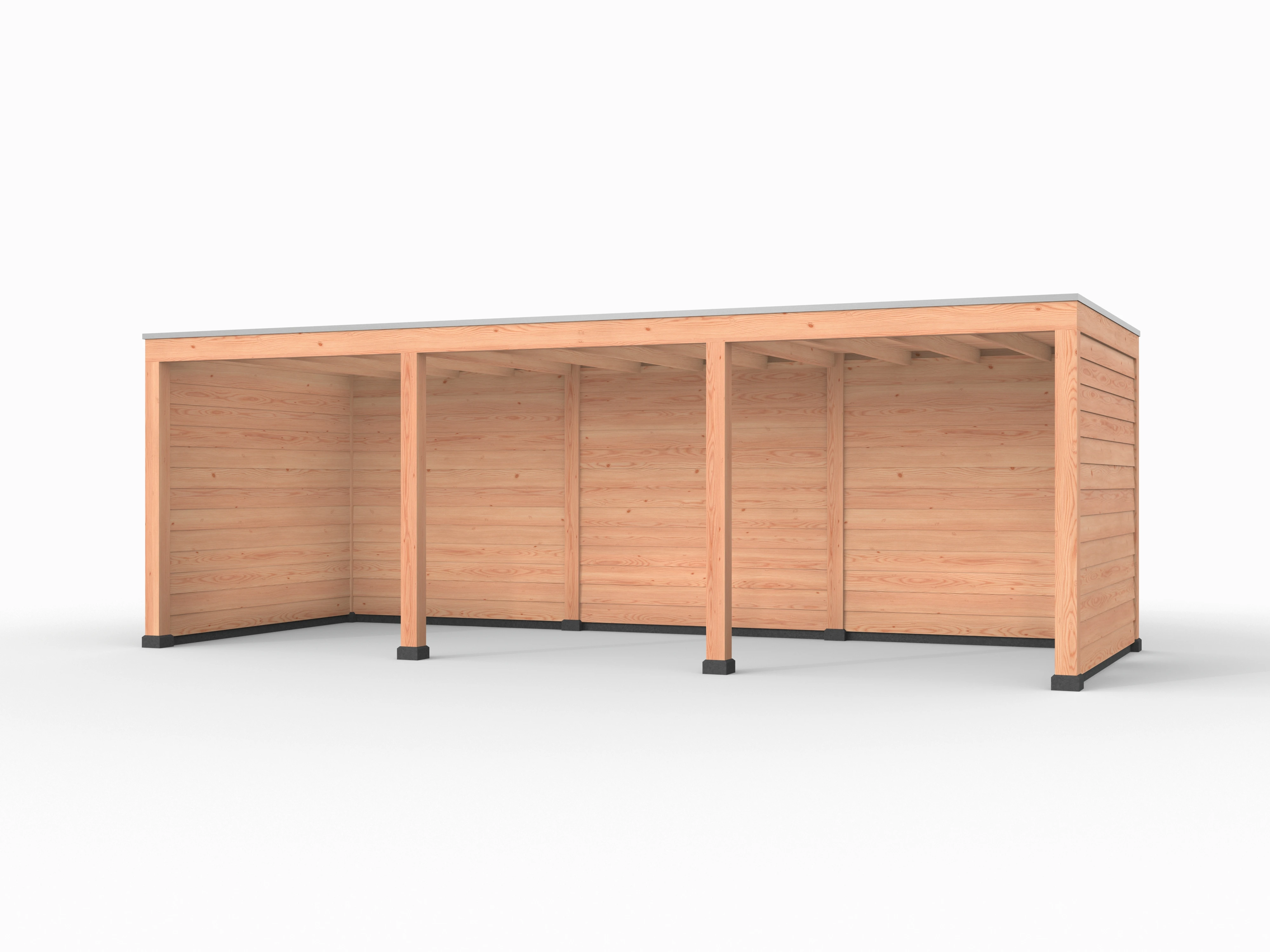 Douglas overkapping, 750 x 300, met achterwand en twee zijwanden, Westwood Elegant - Afbeelding 1